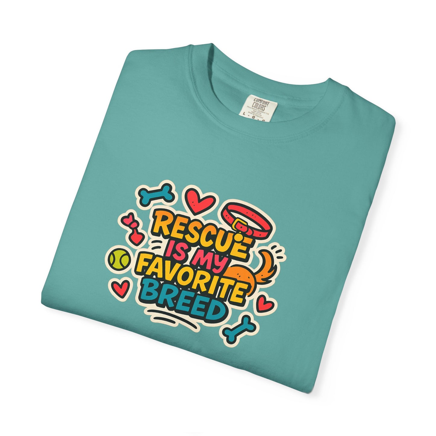 Rescue Is My Favorite Breed T-Shirt, Dog Lover Shirt, Pet Adoption Tee, Animal Rescue Apparel, Gift for Dog Owners