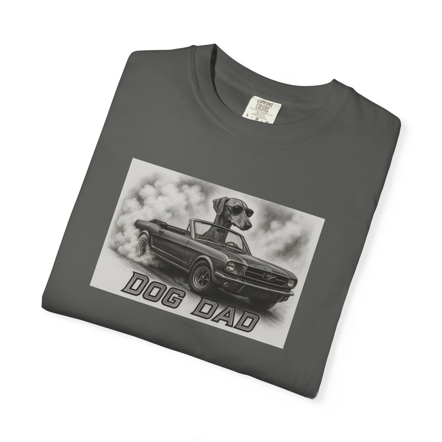 Dog Dad - Azawakh - Cool Dogs in Cool Cars T-Shirt Collection | Funny Dog Lover Apparel for Men