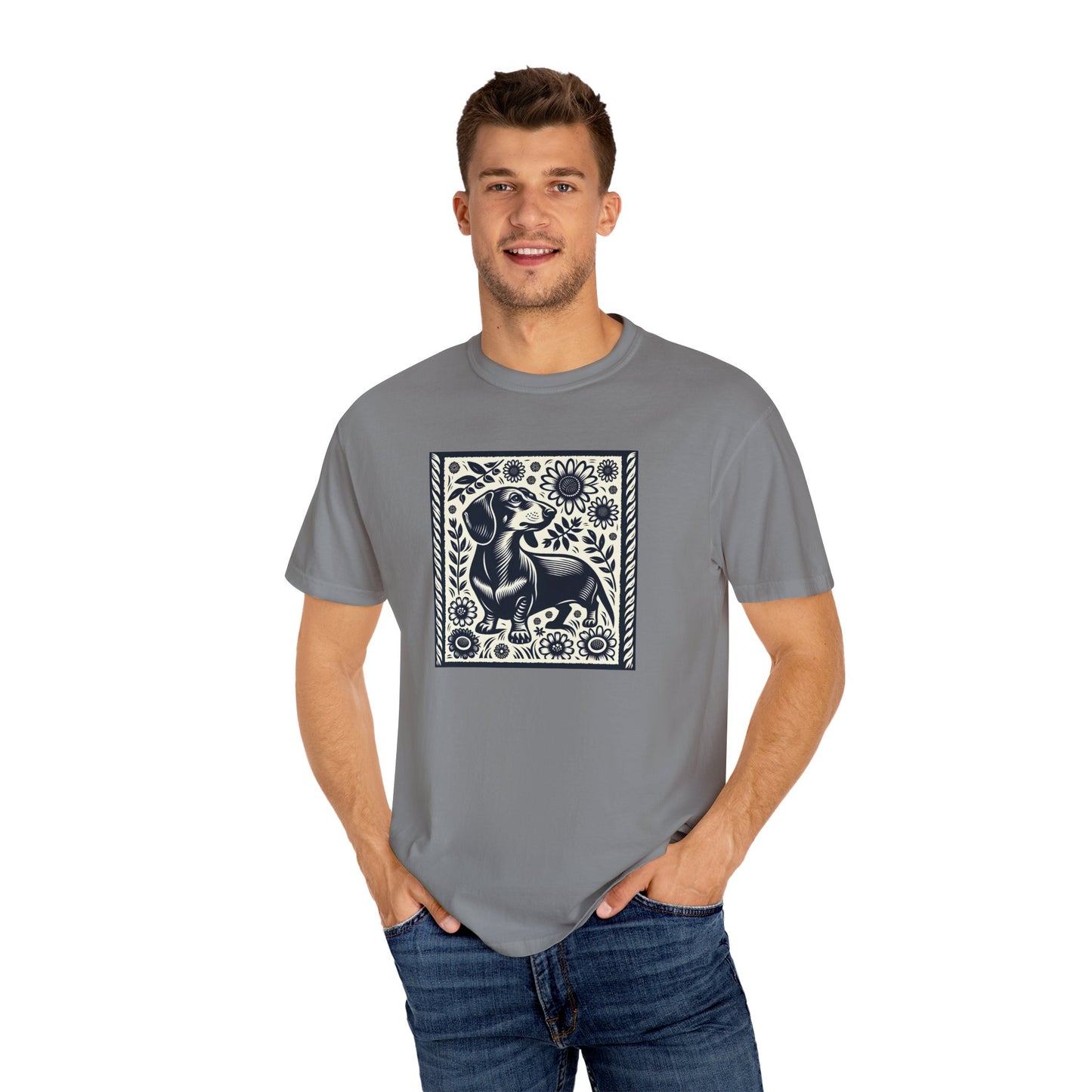 Dachshund Floral T-Shirt - Perfect for Dog Lovers