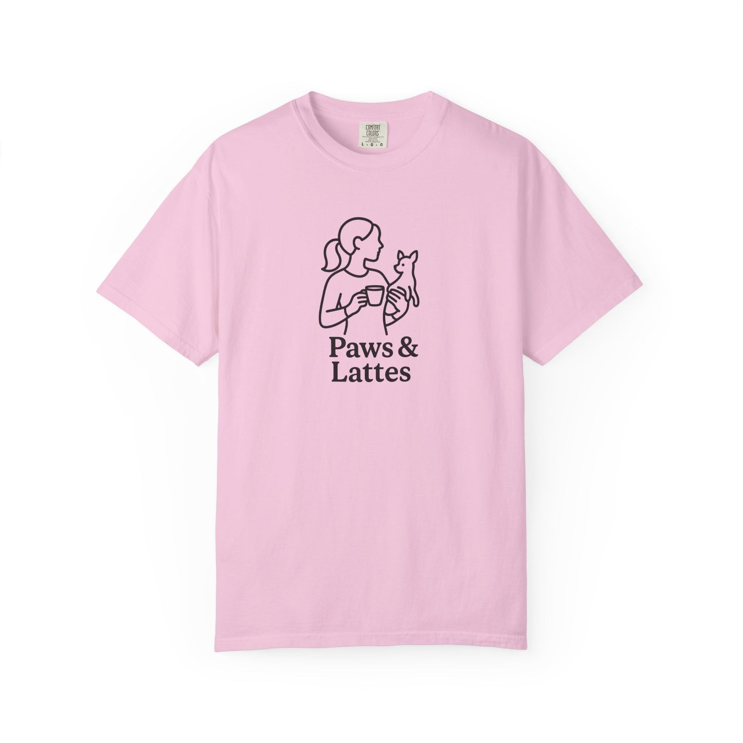 Paws & Lattes Unisex Garment-Dyed T-Shirt, Cute Pet Lover Tee, Coffee Lover Shirt, Animal Adoption Gift, Birthday Gift for Dog Lovers, [...]
