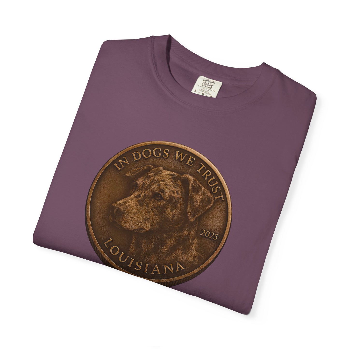 Louisiana State Coin T-Shirt Collection - Proud Dog Breed Illustrations