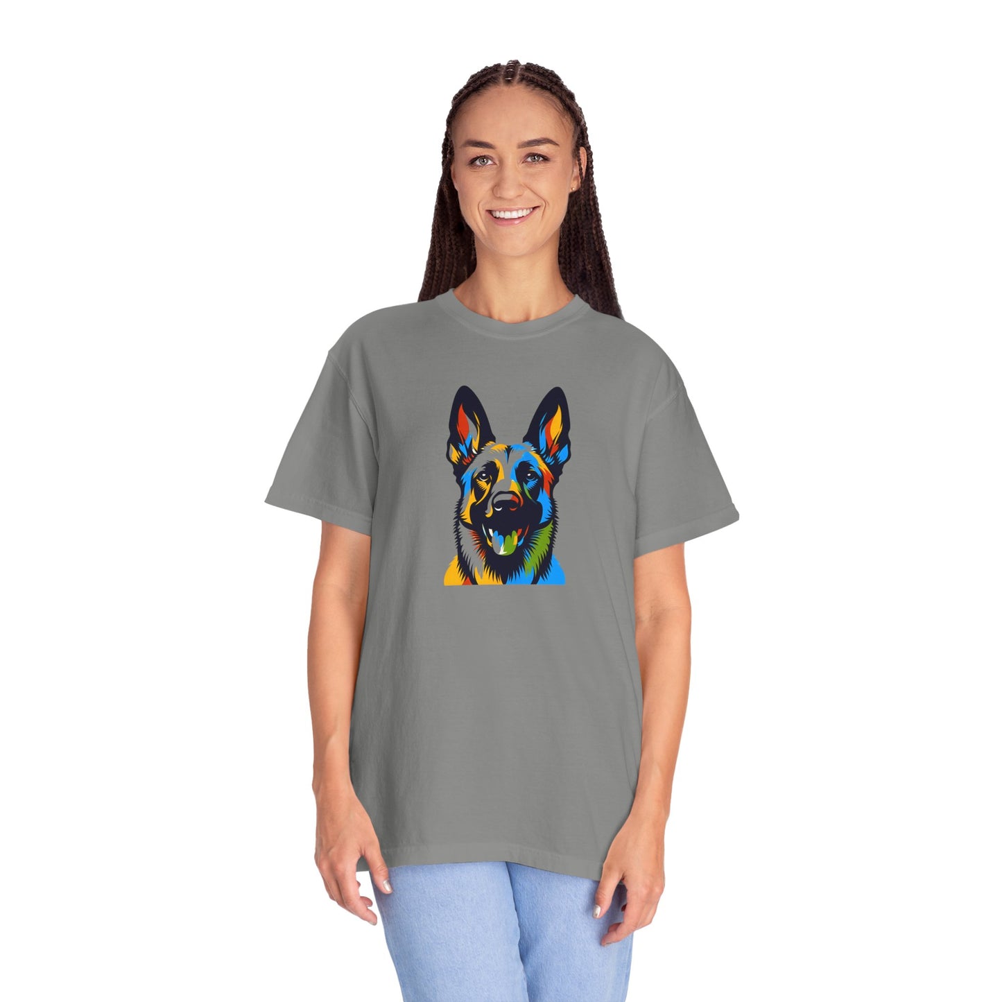 Colorful Belgium Malinois Art Unisex T-Shirt - Perfect for Pet Lovers