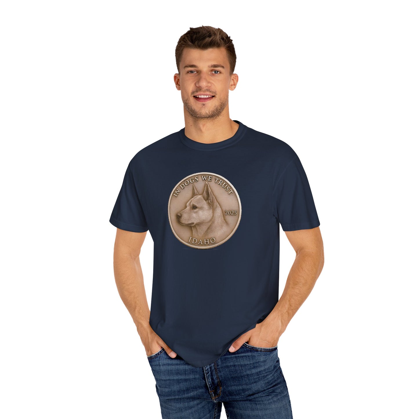 Idaho State Coin T-Shirt Collection - Proud Dog Breed Illustrations
