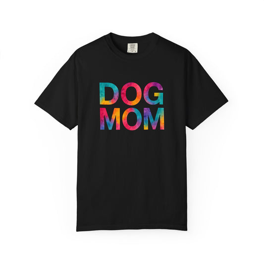 Colorful Dog Mom T-Shirt, Cute Pet Lover Tee, Perfect Gift for Dog Owners, Casual Wear, Animal Lovers Apparel