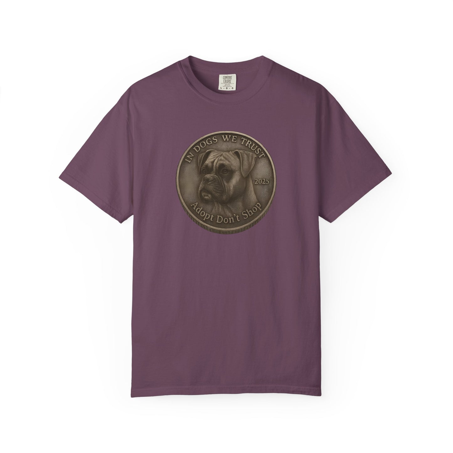 Adopt Don't Shop State Coin T-Shirt Collection - Proud Dog Breed Illustrations