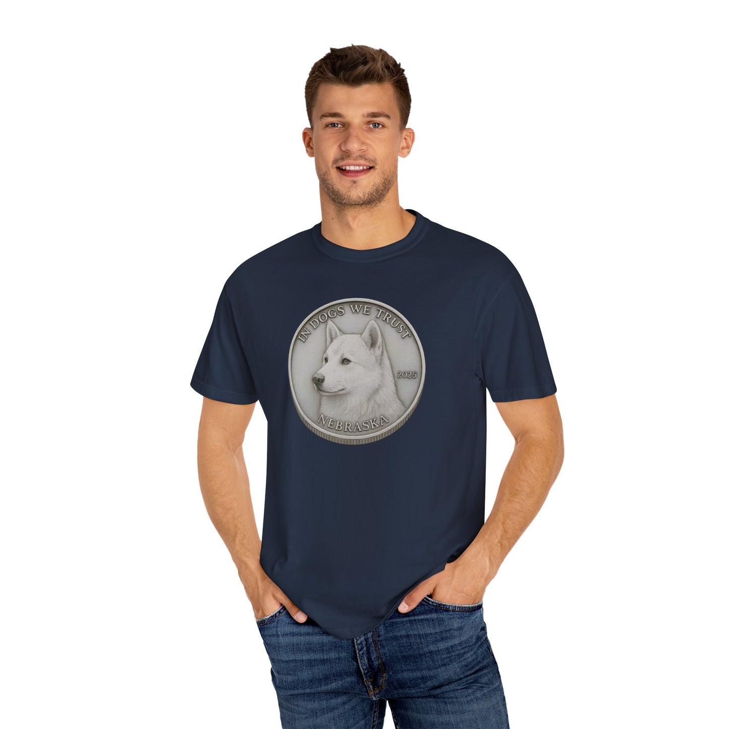 Nebraska State Coin T-Shirt Collection - Proud Dog Breed Illustrations