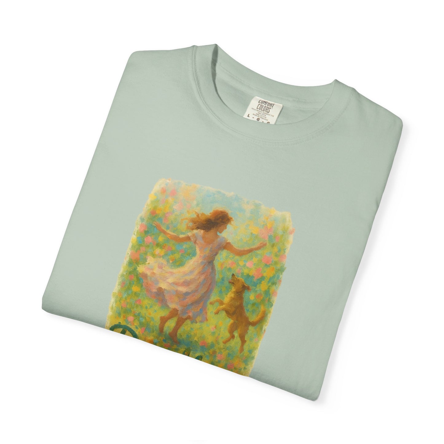 Dog Mom T-Shirt, Cute Animal Lover Tee, Gift for Pet Moms, Garment-Dyed T-Shirt, Casual Summer Shirt, Birthday Gift, Dog Lover Merchandise