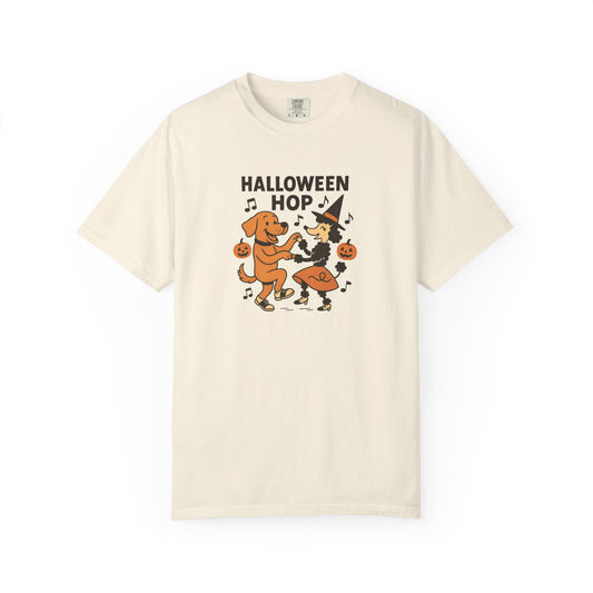 Halloween Hop Unisex T-Shirt, Fun Halloween Tee, Spooky Dance Shirt, Fall Fest Shirt, Unique Halloween Gift