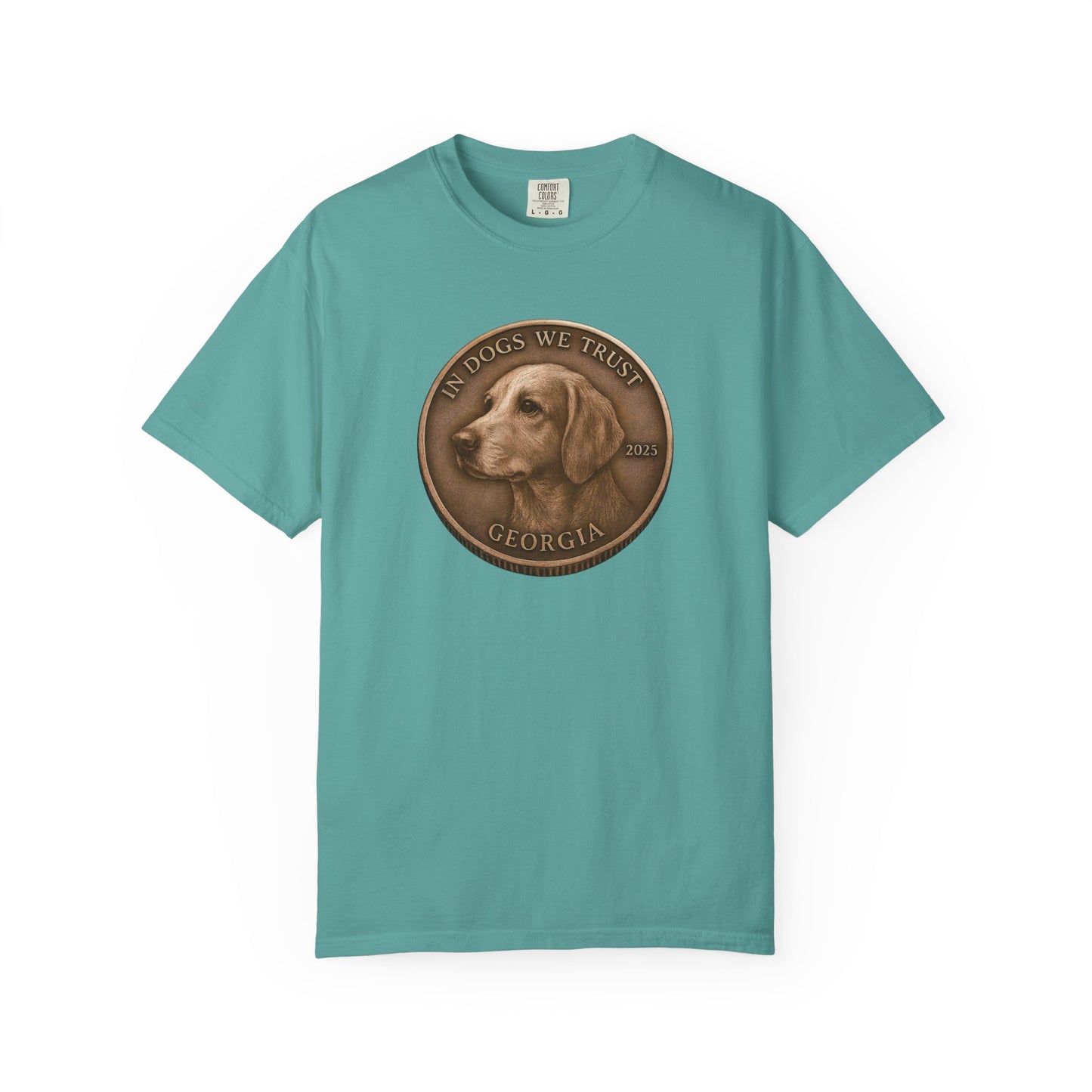 Georgia State Coin T-Shirt Collection - Proud Dog Breed Illustrations