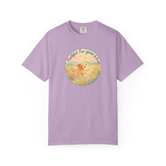 Faithful Dog Lover T-Shirt, Garment-Dyed Tee, Perfect Gift for Dog Owners, Pet Lovers, Animal Rescue Advocates, Casual Wear