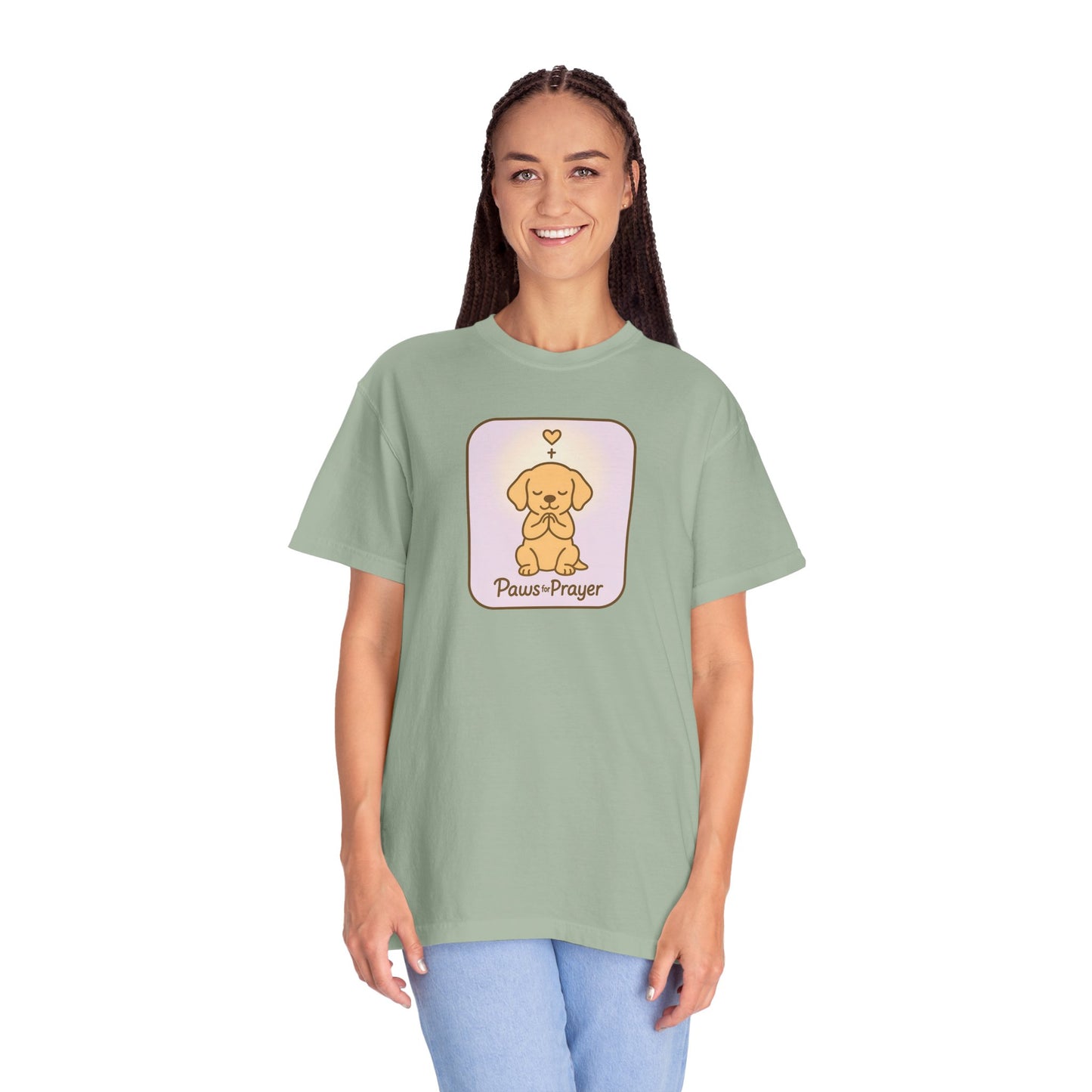 Prayerful Paws T-Shirt, Dog Lover Gift