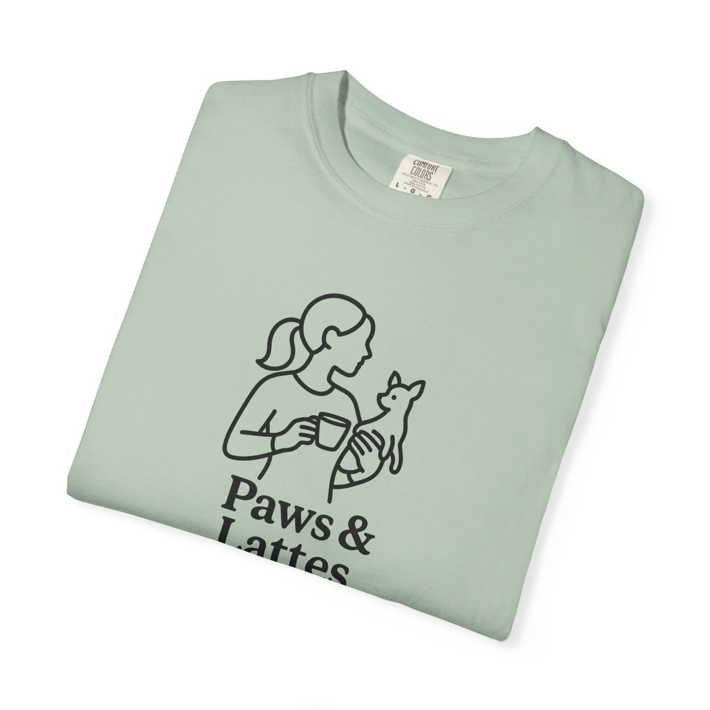 Paws & Lattes Unisex Garment-Dyed T-Shirt, Cute Pet Lover Tee, Coffee Lover Shirt, Animal Adoption Gift, Birthday Gift for Dog Lovers, [...]
