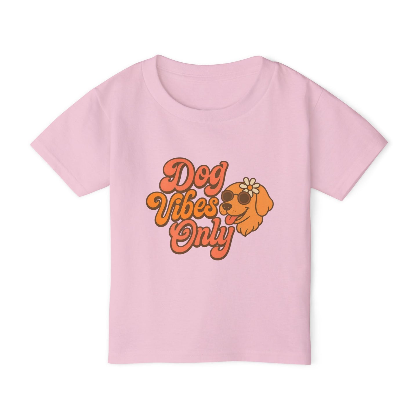 Playful Toddler T-Shirt with Dog Vibes Only Design, Cute Kids Tee, Pet Lover Gift, Birthday Party Outfit, Summer Fun Clothing