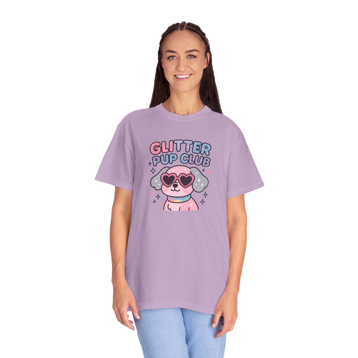 Glitter Pup Club Unisex T-Shirt, Cute Dog Tee, Pet Lovers Gift, Fun Casual Wear, Animal Lover Shirt, Summer Essentials