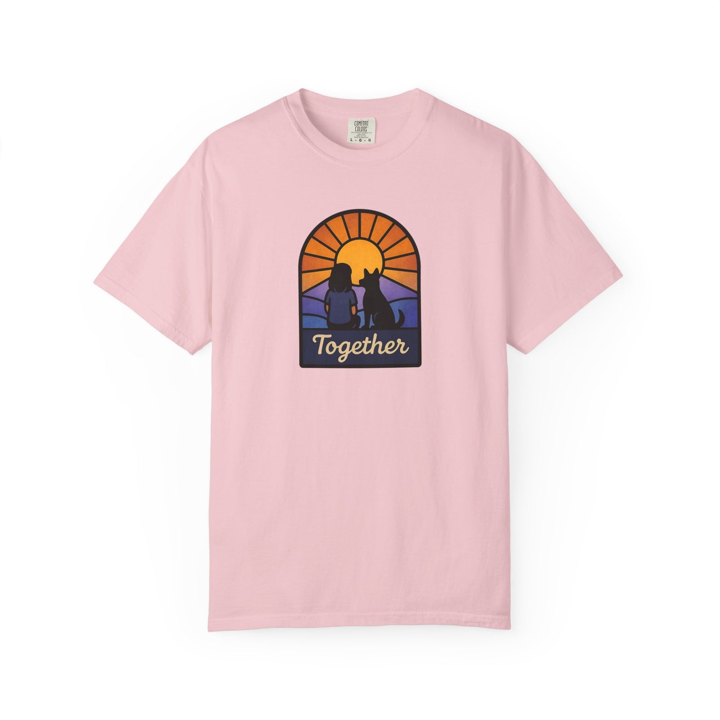 Together Sunset Graphic T-Shirt, Unisex Tee for Families, Casual Wear, Gift for Nature Lovers, Summer Vibe Apparel, Retro Style Shirt