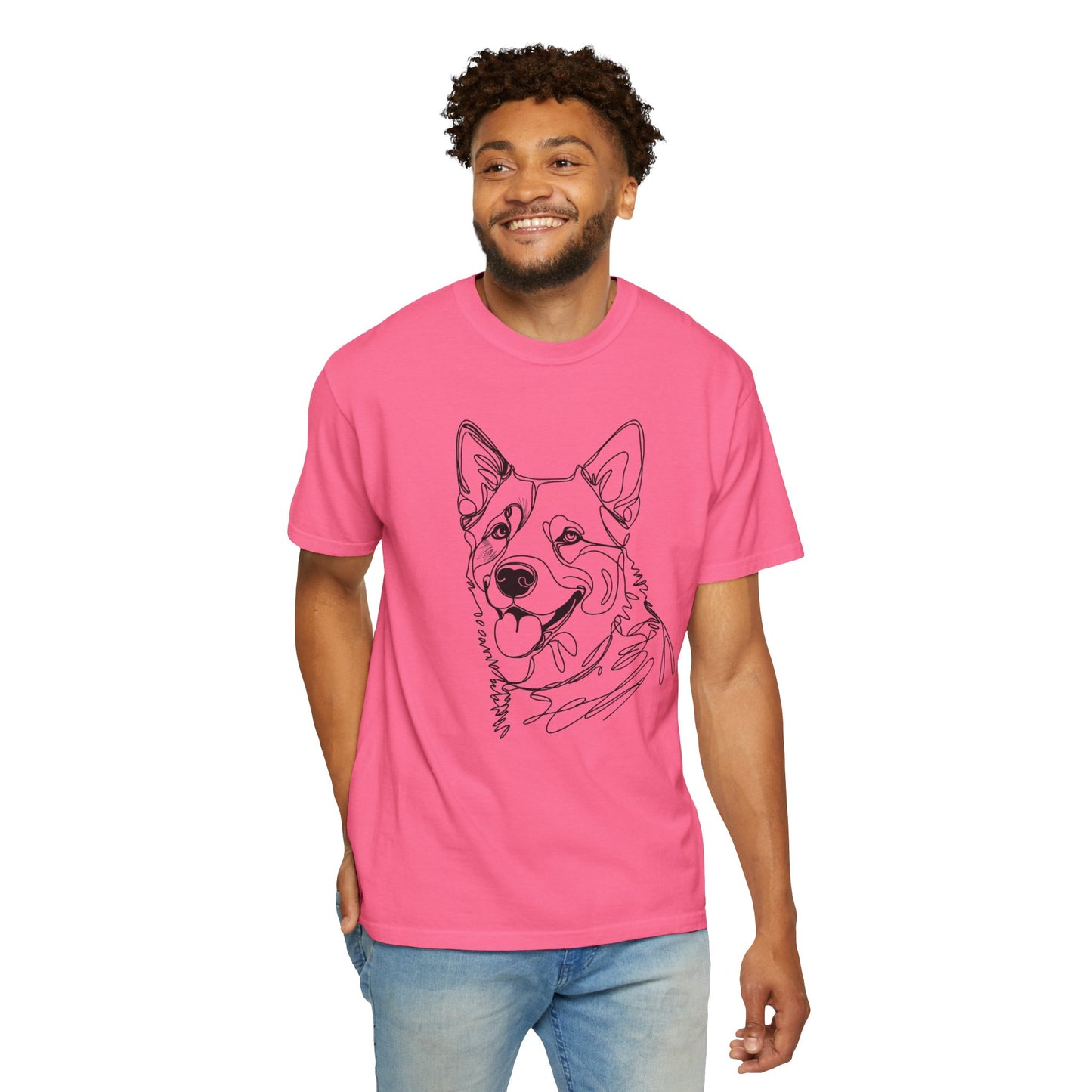 Blue Heeler Line Art Tee