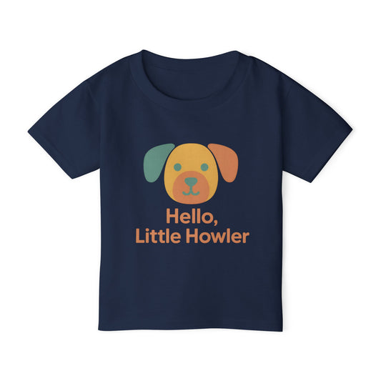 Adorable Toddler T-Shirt, Cute Dog Shirt, Hello Little Howler Tee, Kids Gift, Pet Lover Apparel, Fun Playtime Top