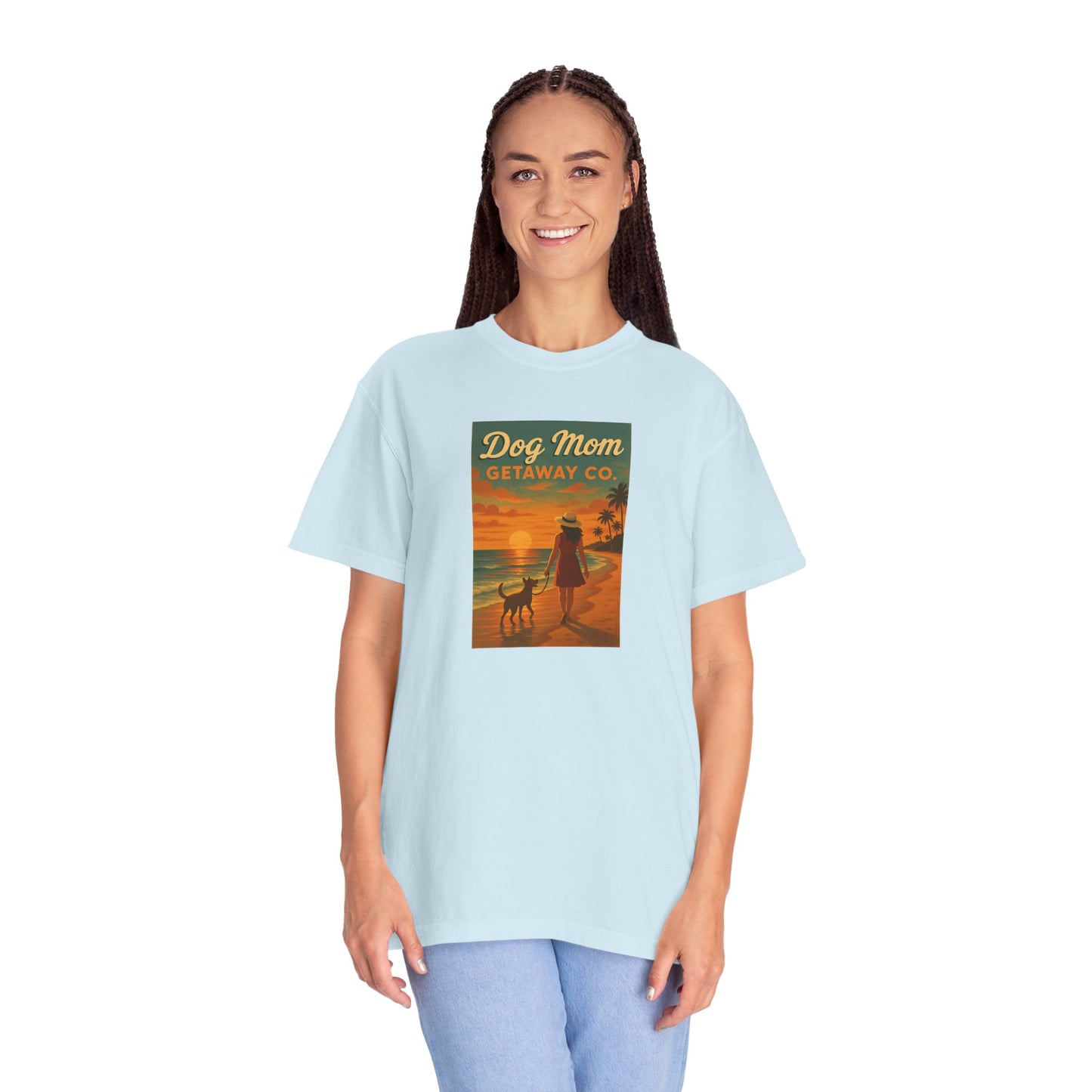Dog Mom Sunset VacationTee
