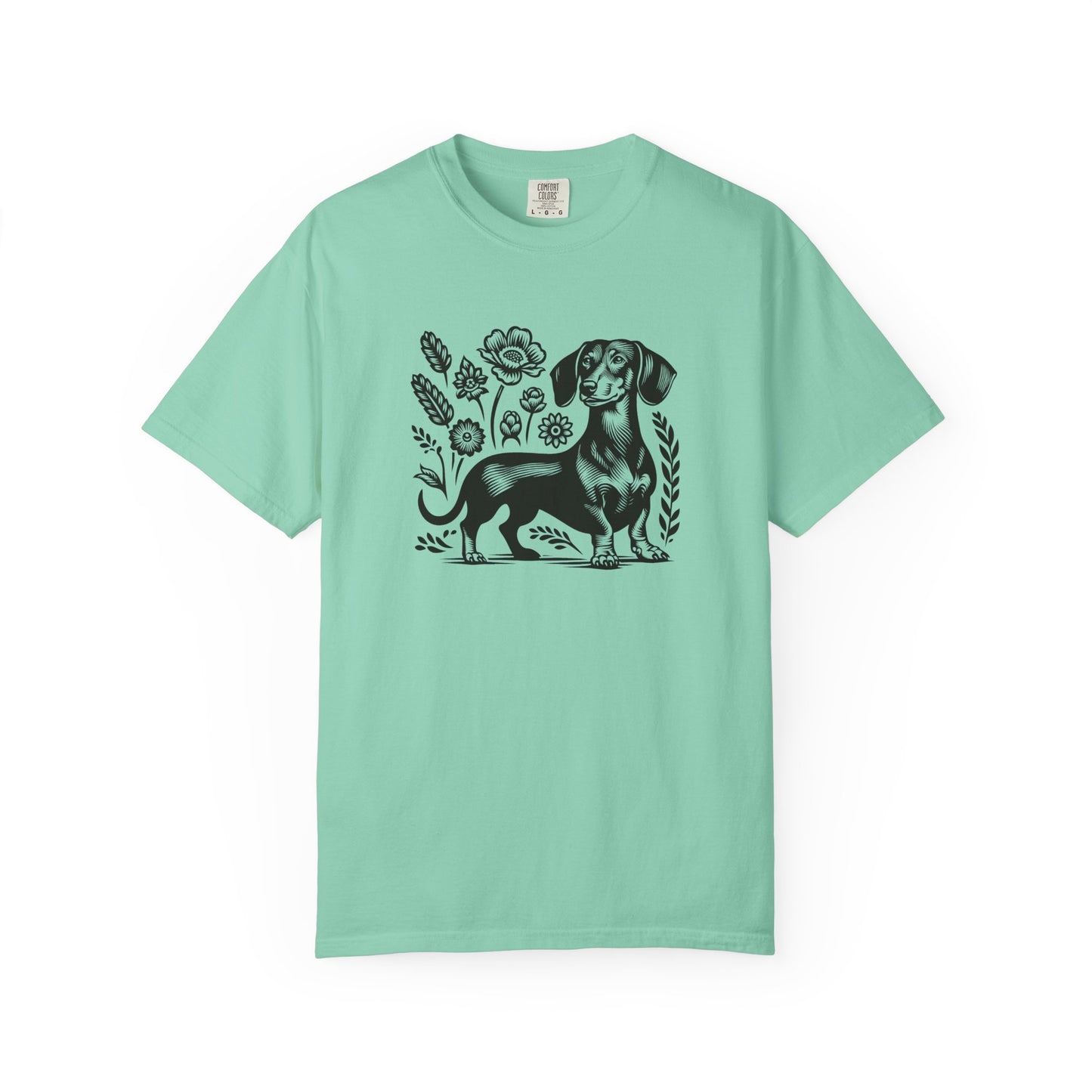 Floral Dachshund Unisex T-Shirt - Comfy Pet Lover Gift