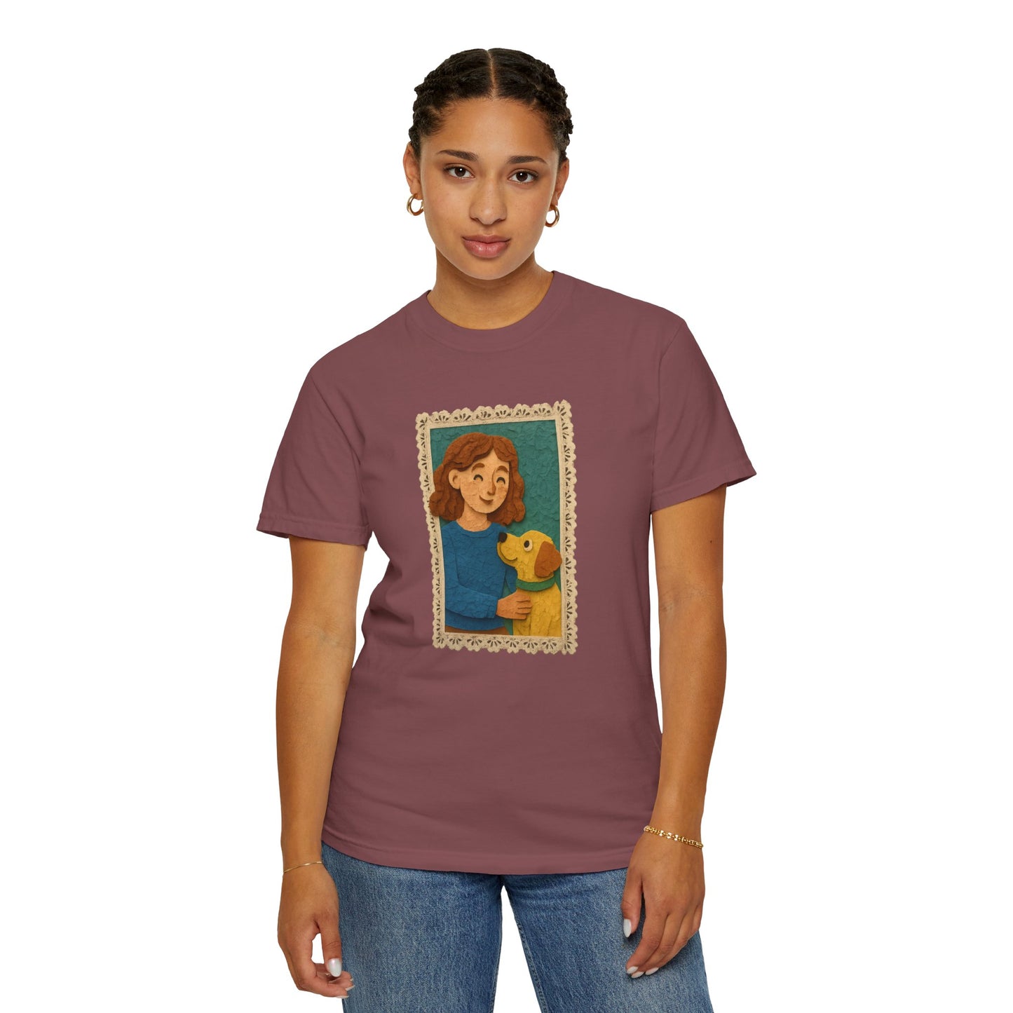 Dog Mom T-shirt - Unisex Garment-Dyed Tee for Pet Lovers