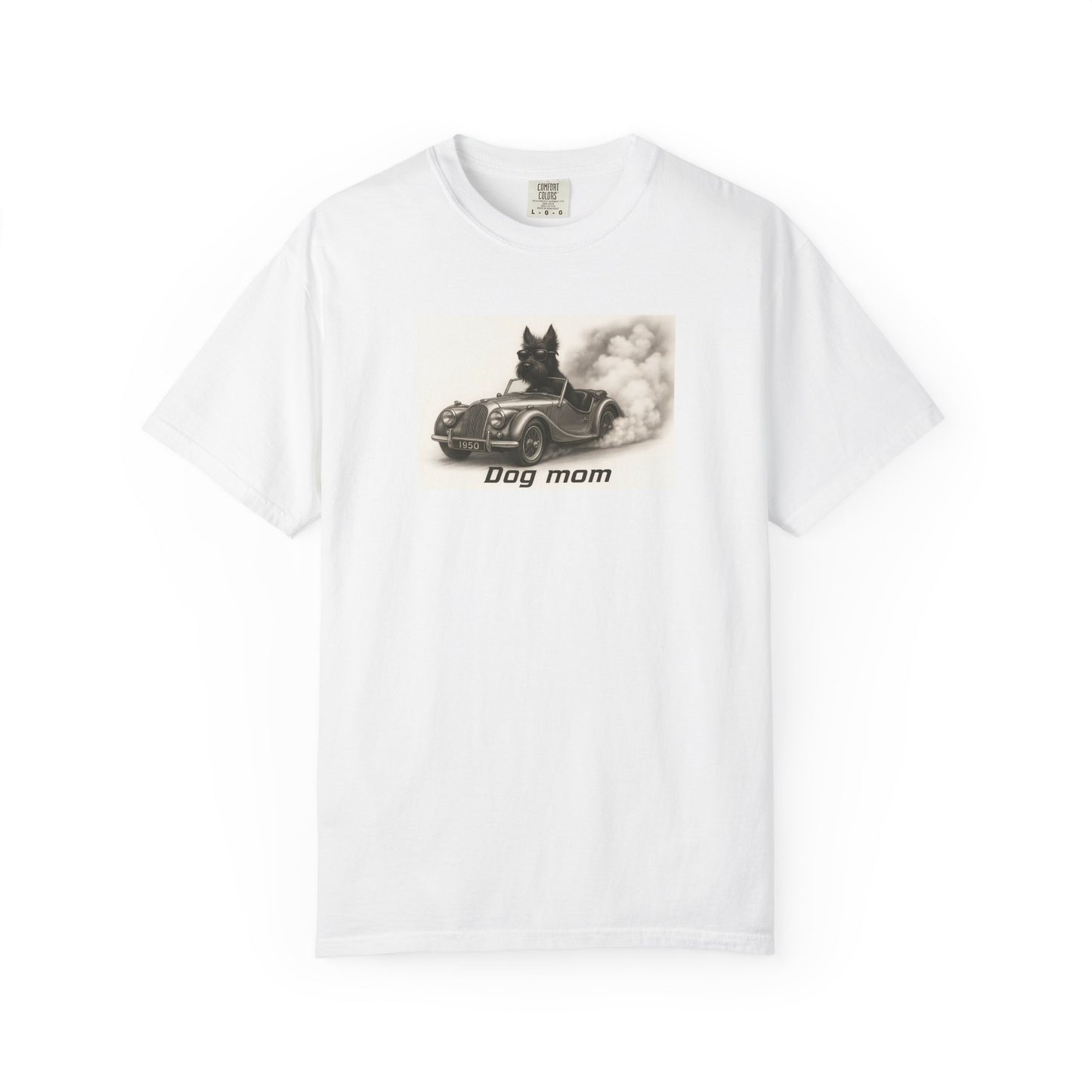 Dog Mom - Scottish Terrier - “Cool Dogs in Cool Cars” T-Shirt Collection