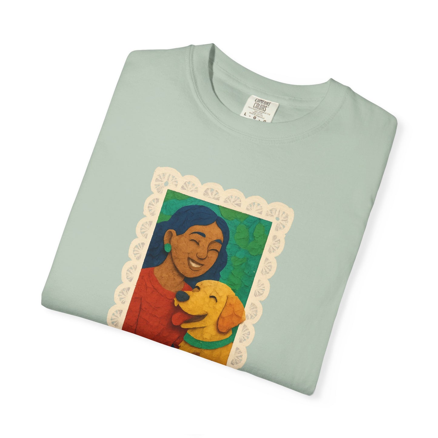 Dog Mom T-shirt - Unisex Garment-Dyed Tee for Dog Lovers