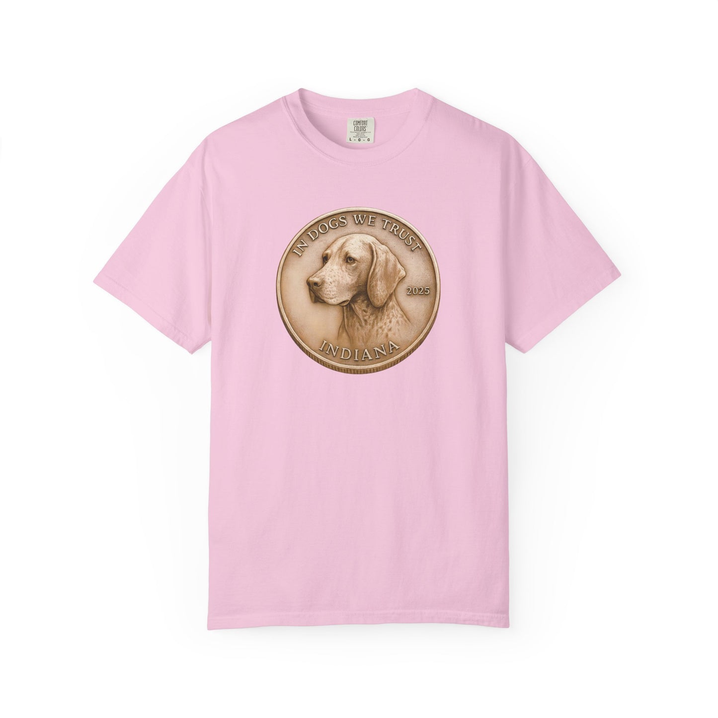 Indiana State Coin T-Shirt Collection - Proud Dog Breed Illustrations