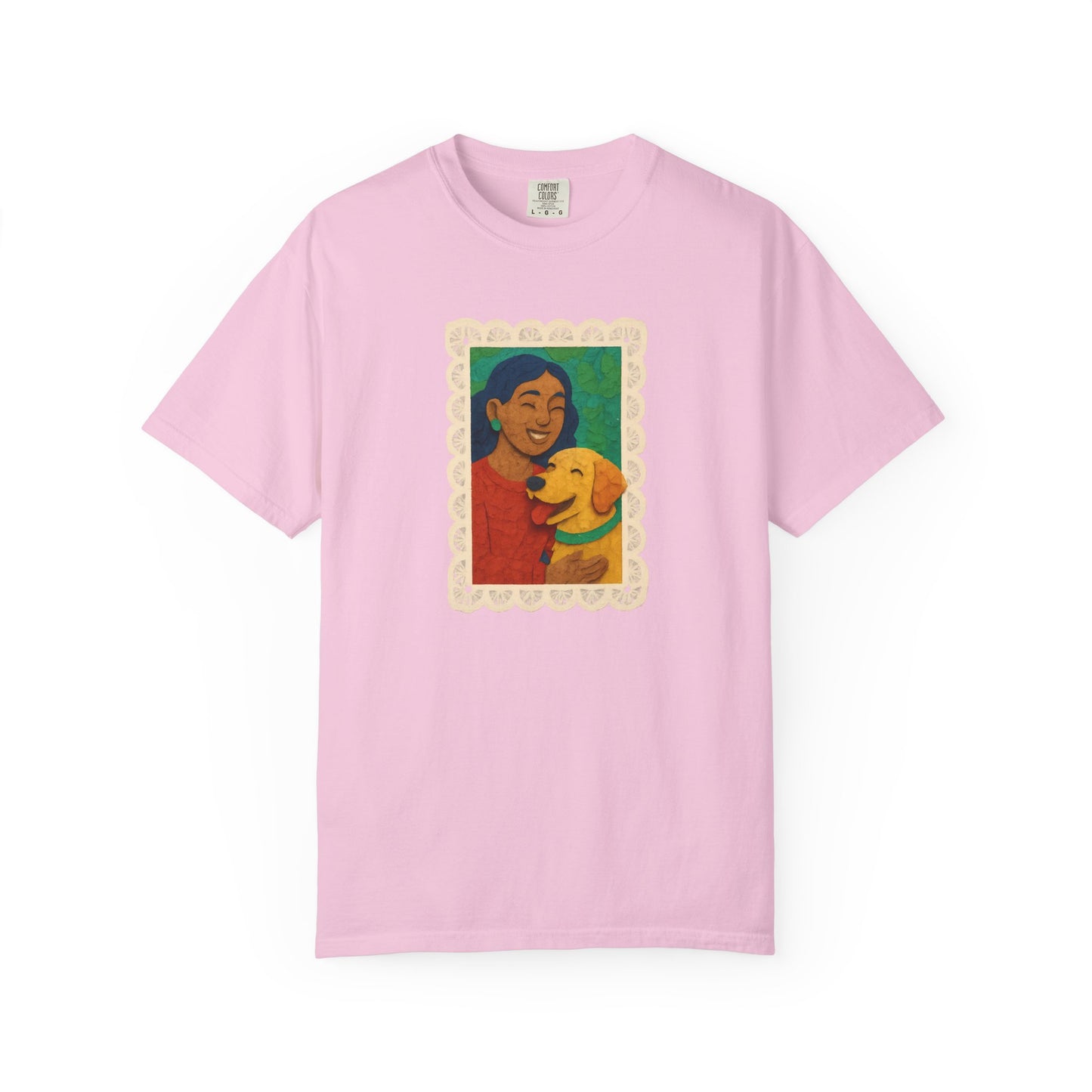 Dog Mom T-shirt - Unisex Garment-Dyed Tee for Dog Lovers