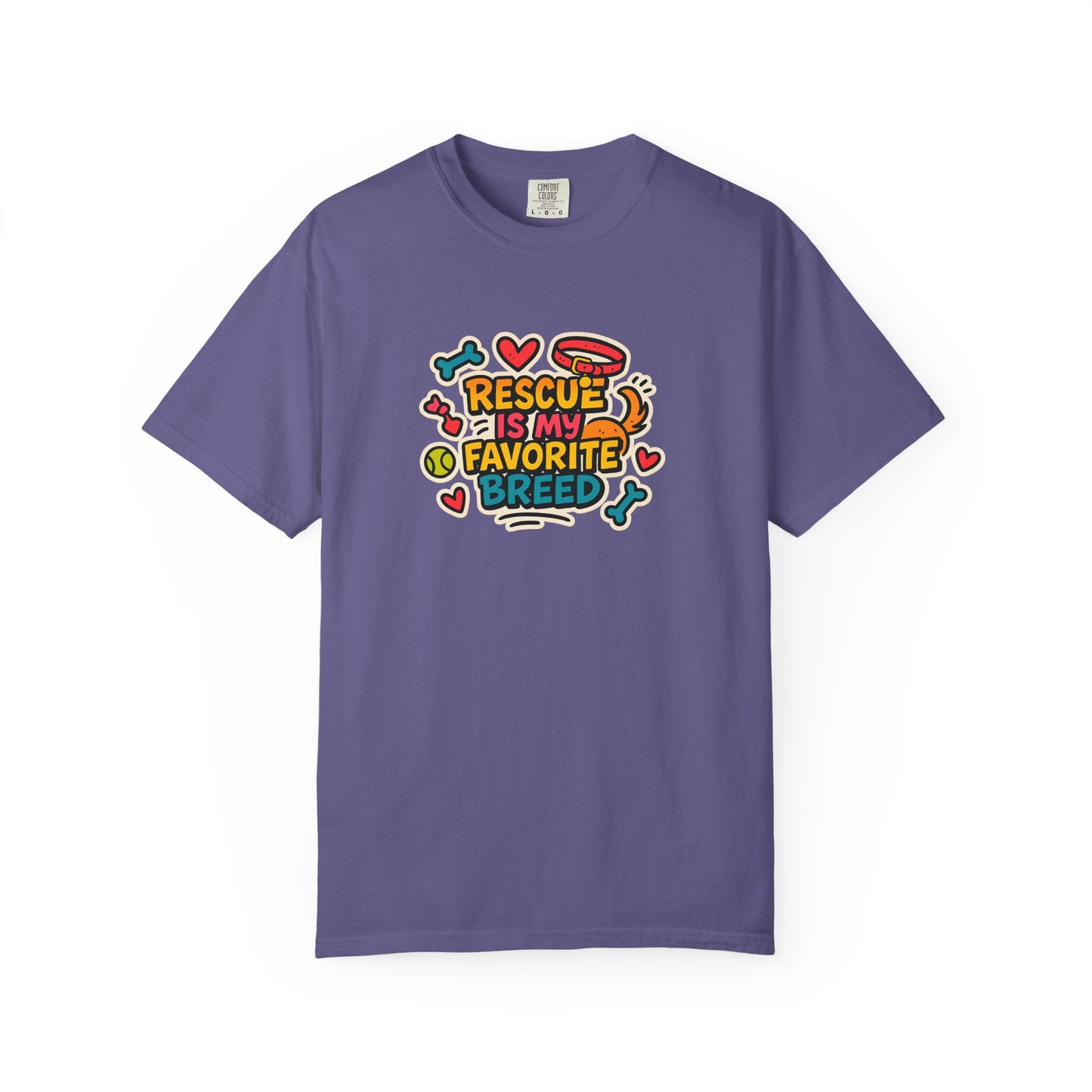 Rescue Is My Favorite Breed T-Shirt, Dog Lover Shirt, Pet Adoption Tee, Animal Rescue Apparel, Gift for Dog Owners