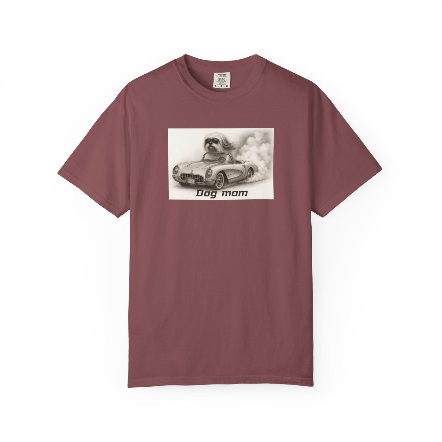 Dog Mom - Lhasa Apso- “Cool Dogs in Cool Cars” T-Shirt Collection