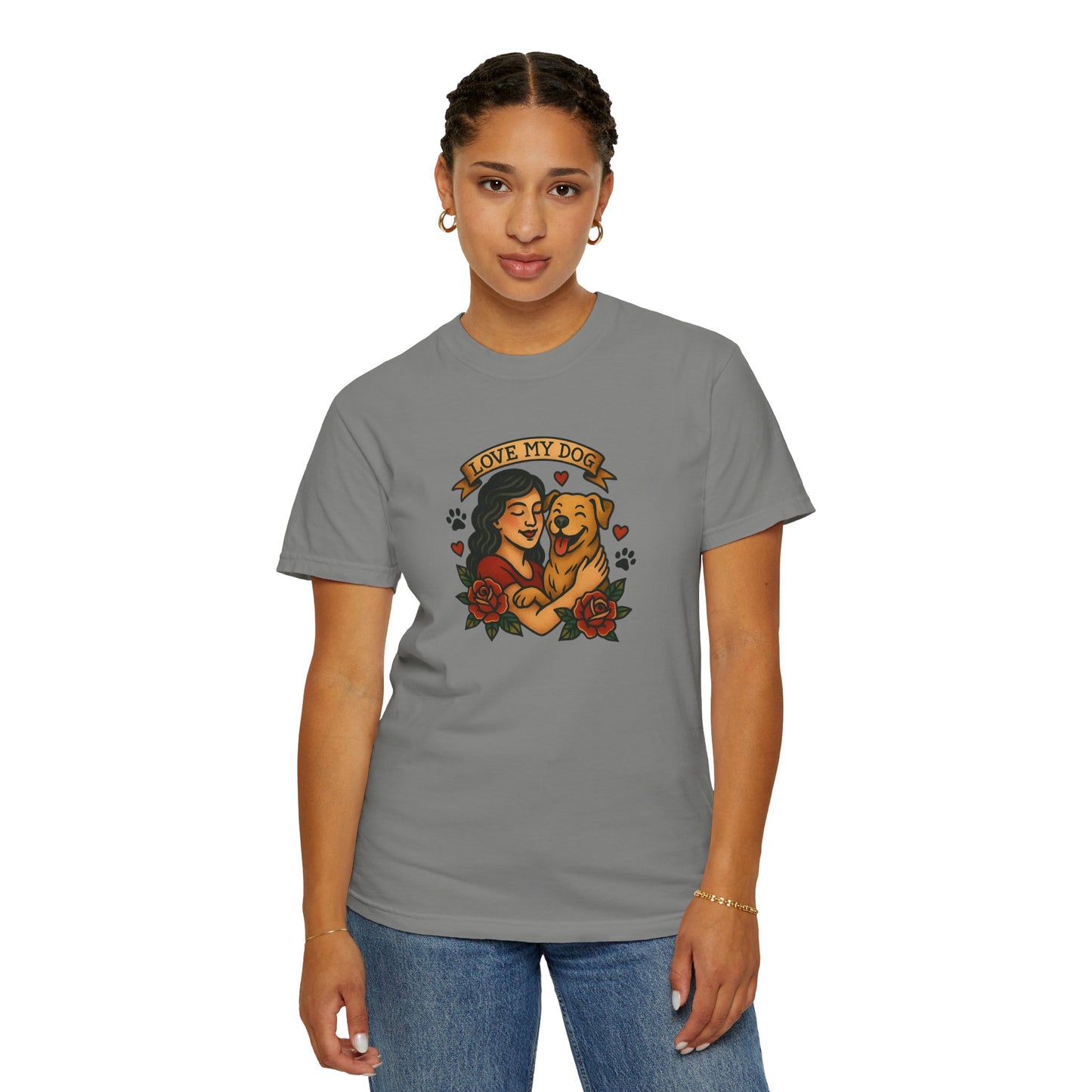 Love My Dog T-Shirt, Cute Dog Lover Tee, Pet Owner Gift, Adoption Awareness Shirt, Casual Everyday Wear