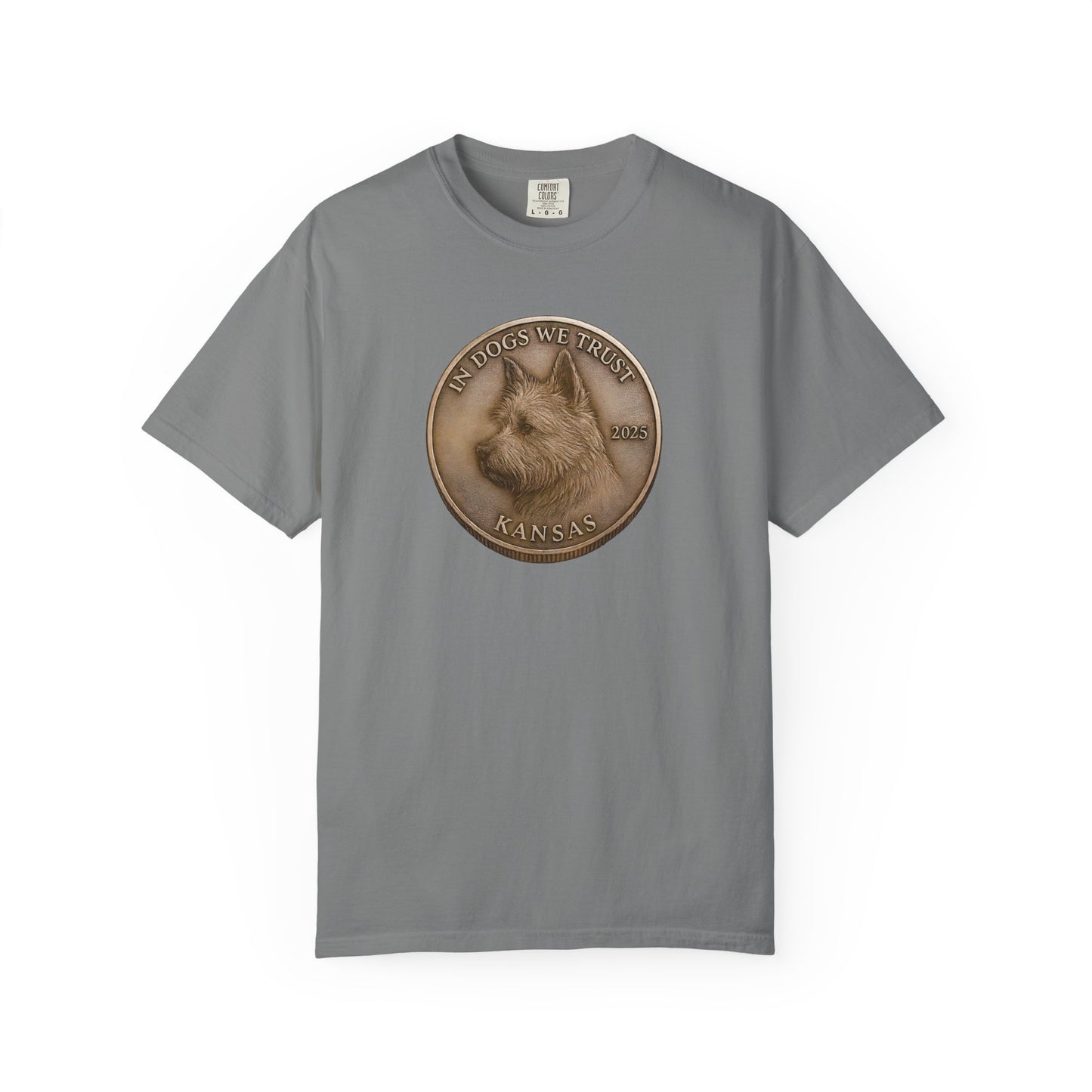Kansas State Coin T-Shirt Collection - Proud Dog Breed Illustrations