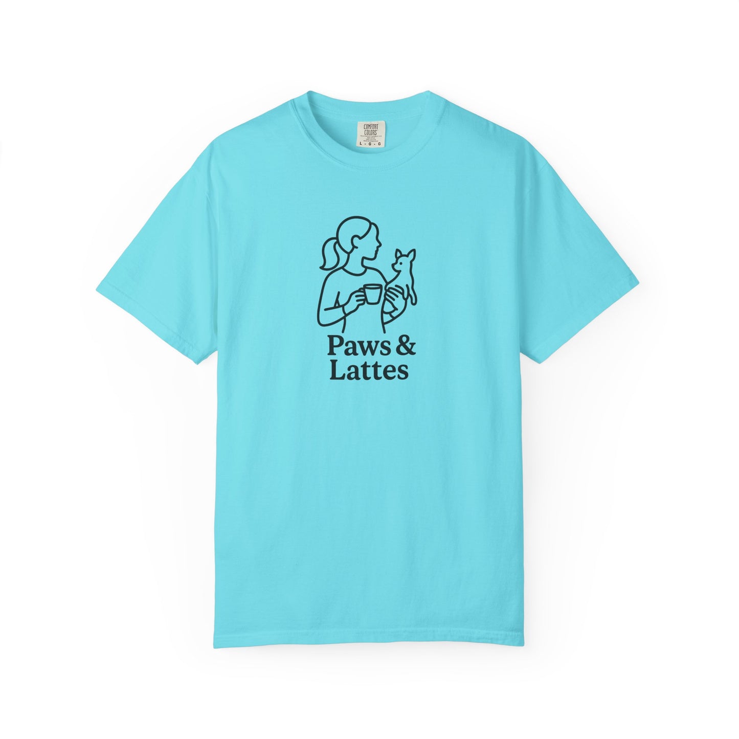 Paws & Lattes Unisex Garment-Dyed T-Shirt, Cute Pet Lover Tee, Coffee Lover Shirt, Animal Adoption Gift, Birthday Gift for Dog Lovers, [...]