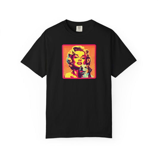 Vintage Dog Mom T-shirt - Unisex Garment-Dyed Tee for Dog Lovers