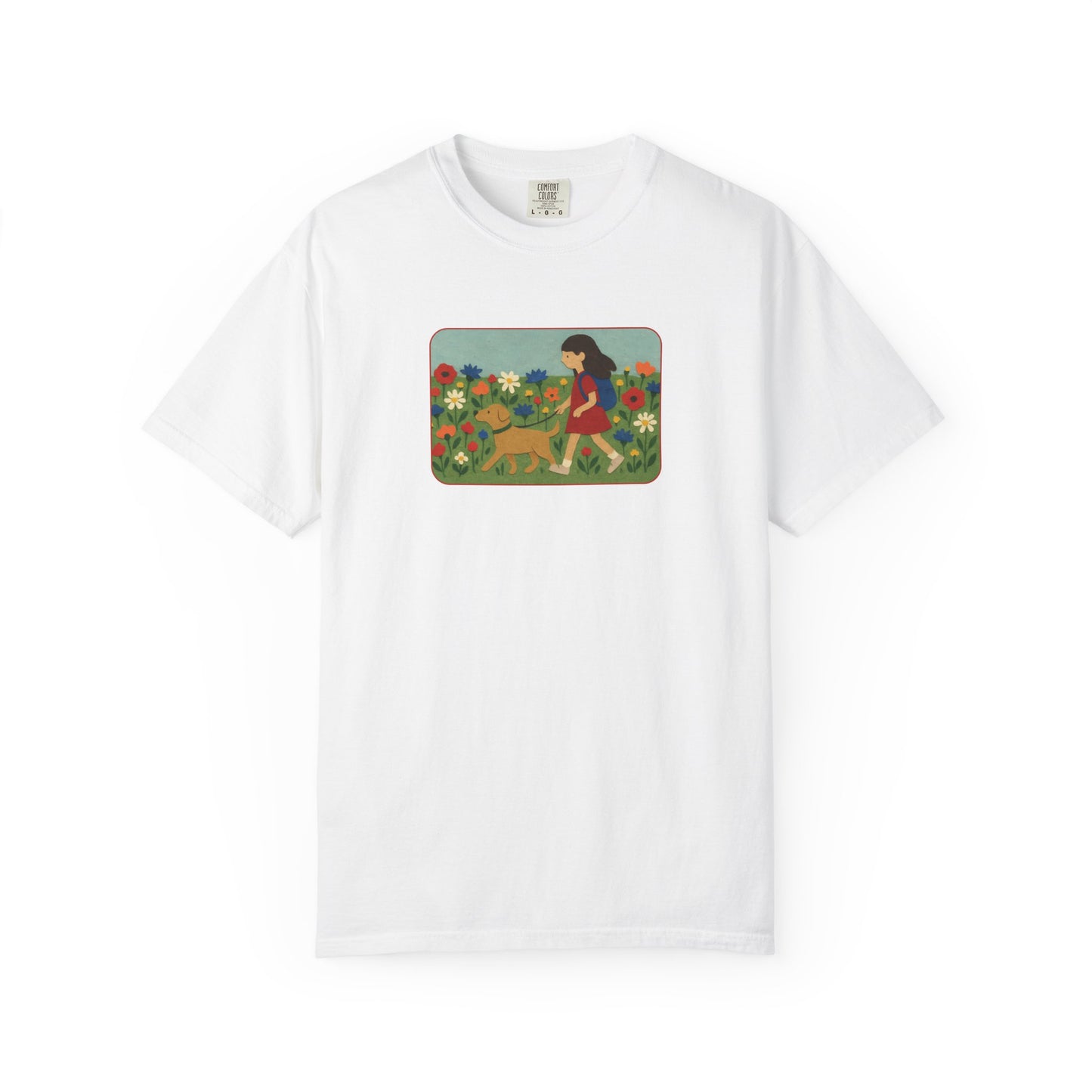 Dog Walking Collage T-shirt