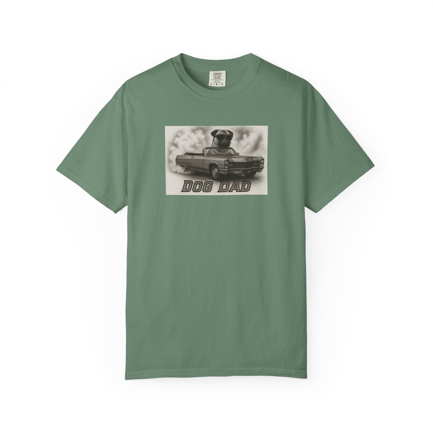 Dog Dad -Pug - Cool Dogs in Cool Cars T-Shirt Collection
