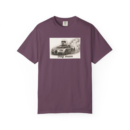 Dog Mom - Maltese Terrier - “Cool Dogs in Cool Cars” T-Shirt Collection