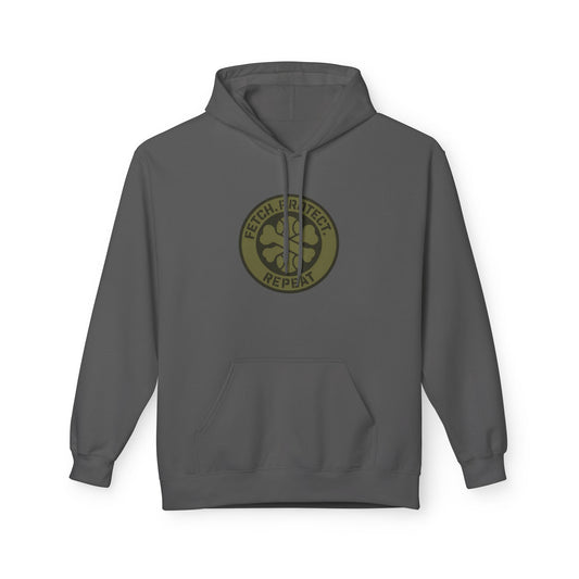 Dog Dad Fleece Hoodie, Unisex Softstyle Hooded Sweatshirt, Perfect Gift for Dog Lovers, Comfortable and Stylish