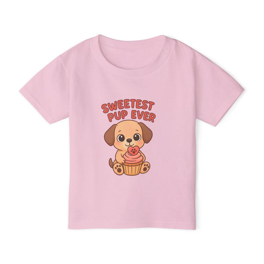Sweetest Pup Ever Toddler T-Shirt, Cute Dog Tee, Kids Birthday Gift, Animal Lover Apparel, Adorable Pet Shirt