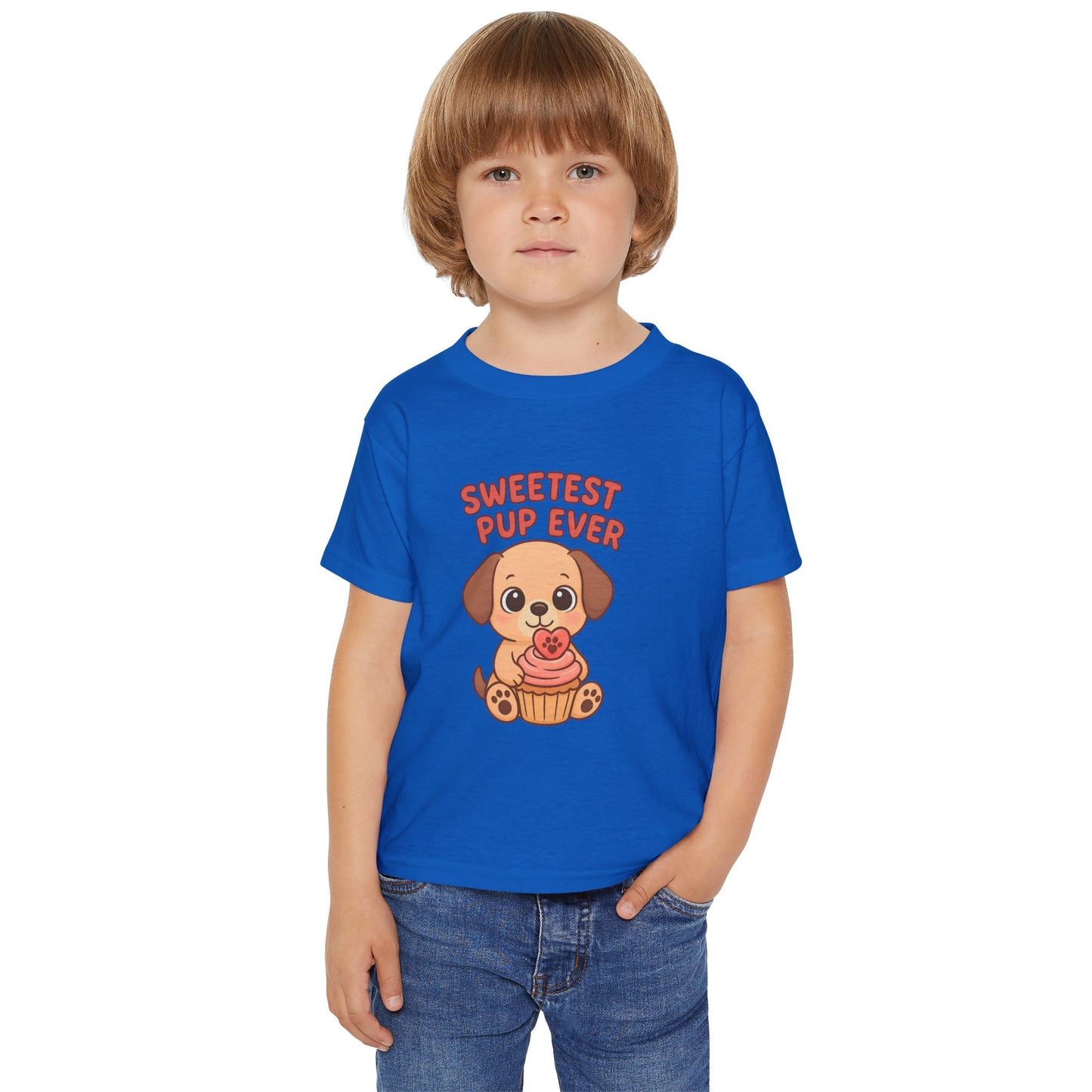 Sweetest Pup Ever Toddler T-Shirt, Cute Dog Tee, Kids Birthday Gift, Animal Lover Apparel, Adorable Pet Shirt