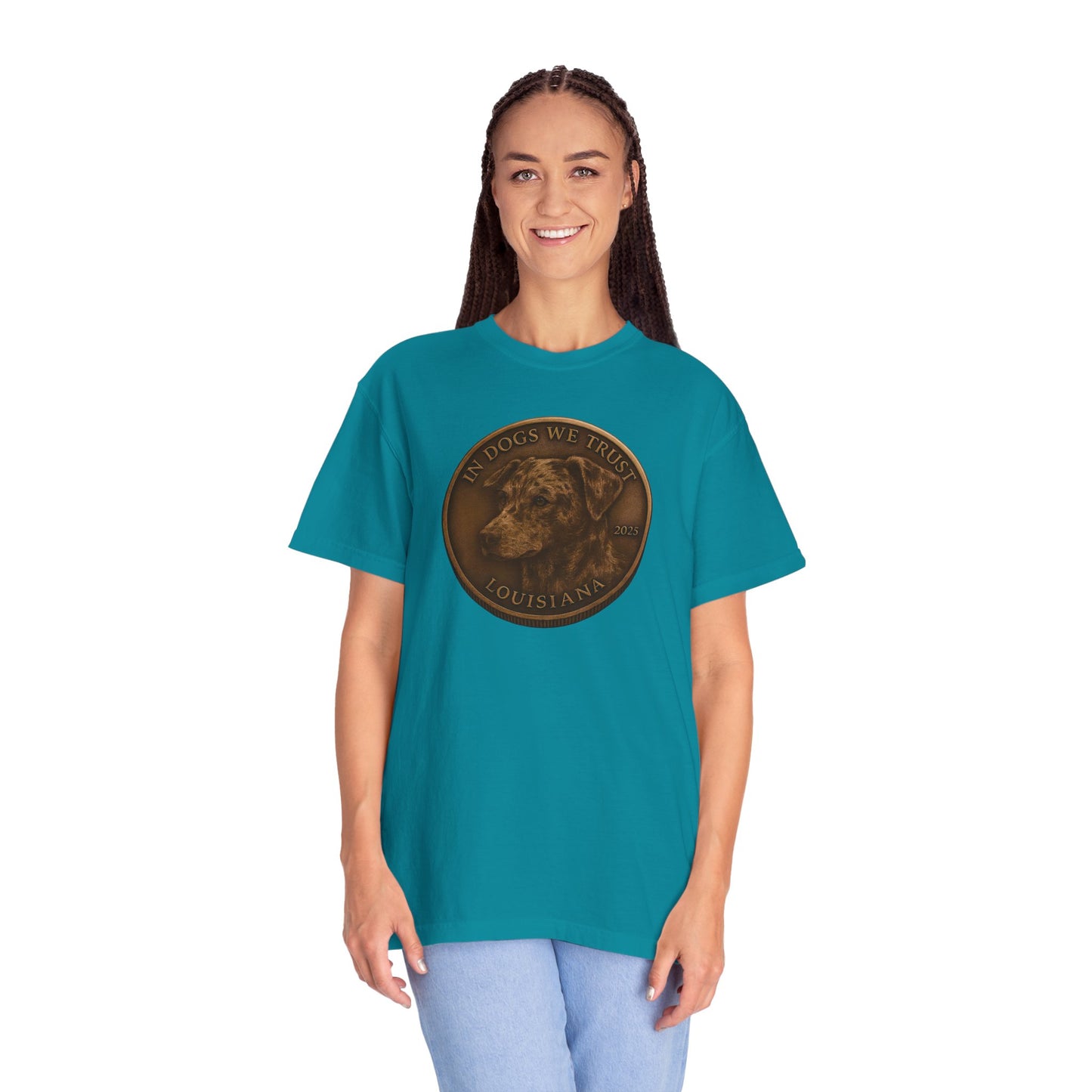 Louisiana State Coin T-Shirt Collection - Proud Dog Breed Illustrations