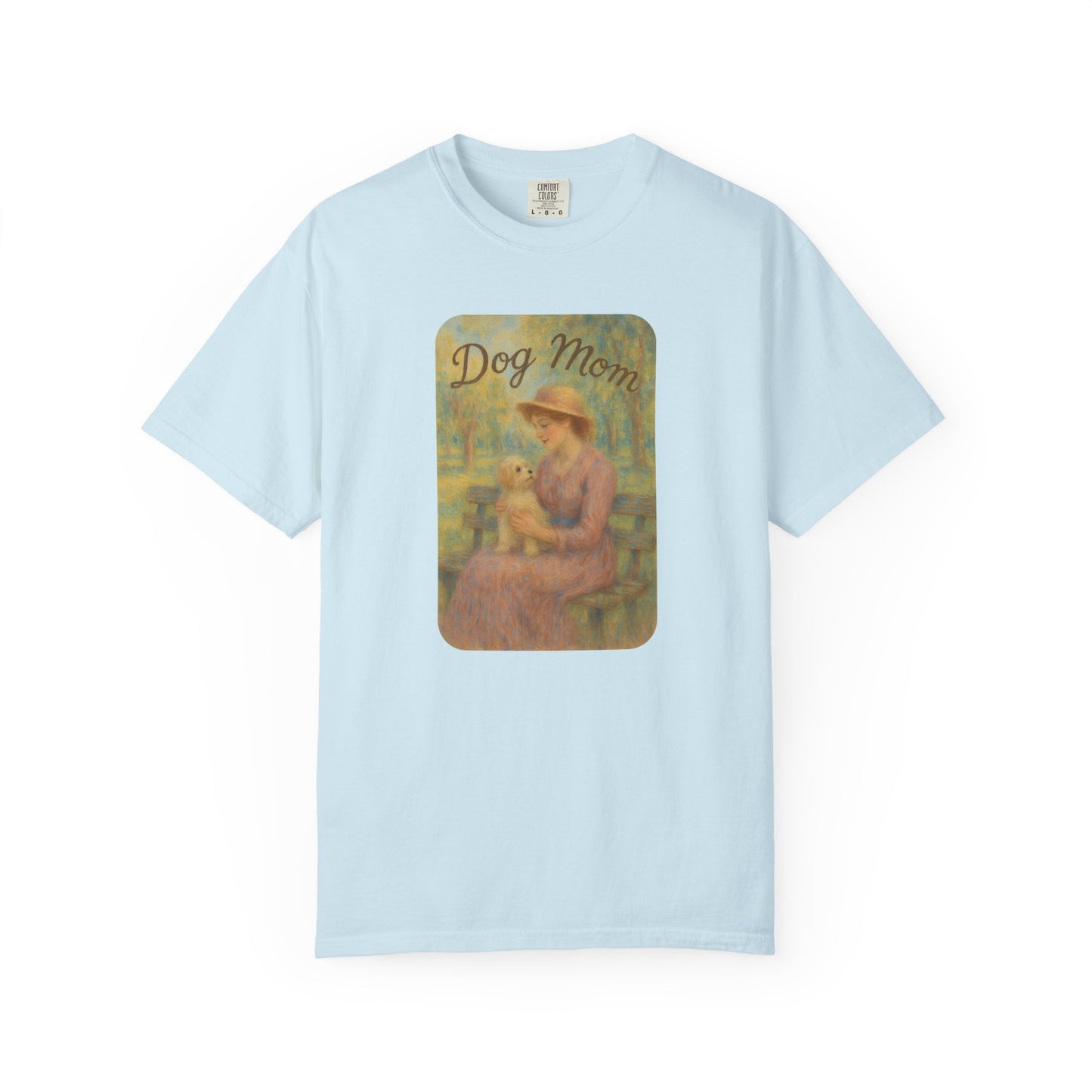 Dog Mom Garment-Dyed T-Shirt - Perfect Gift for Pet Lovers, Casual Wear, Dog Owners, Mother's Day, Dog-Themed Apparel