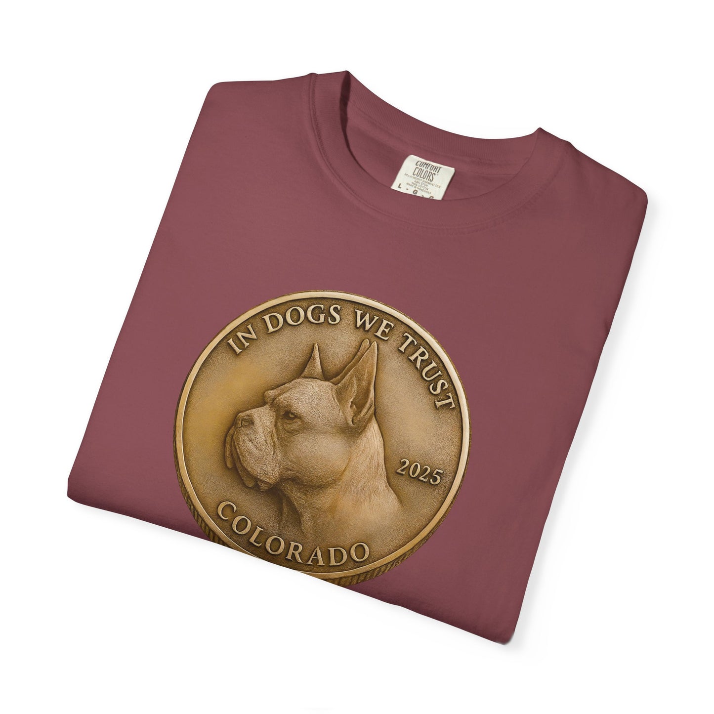 Colorado State Coin T-Shirt Collection - Proud Dog Breed Illustrations