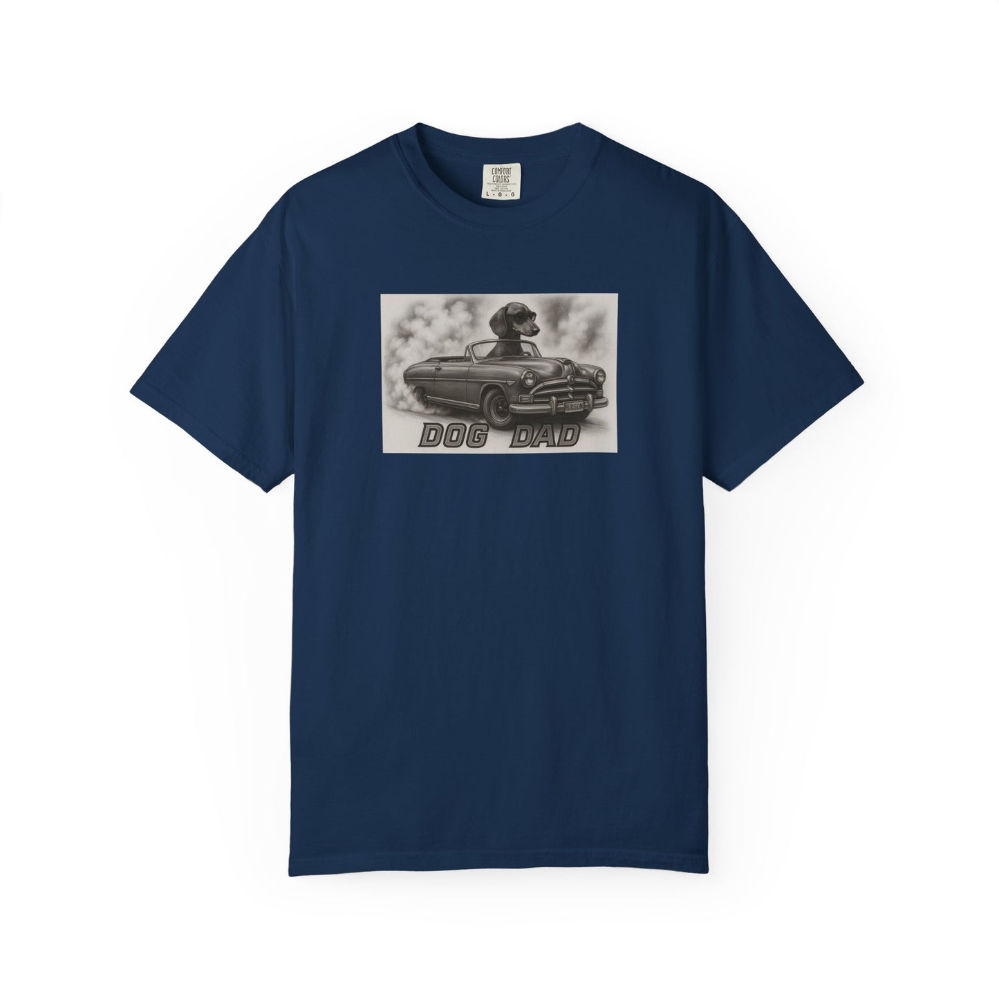 Dog Dad - Dachshund - Cool Dogs in Cool Cars T-Shirt Collection