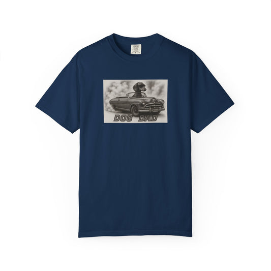 Dog Dad - Dachshund - Cool Dogs in Cool Cars T-Shirt Collection