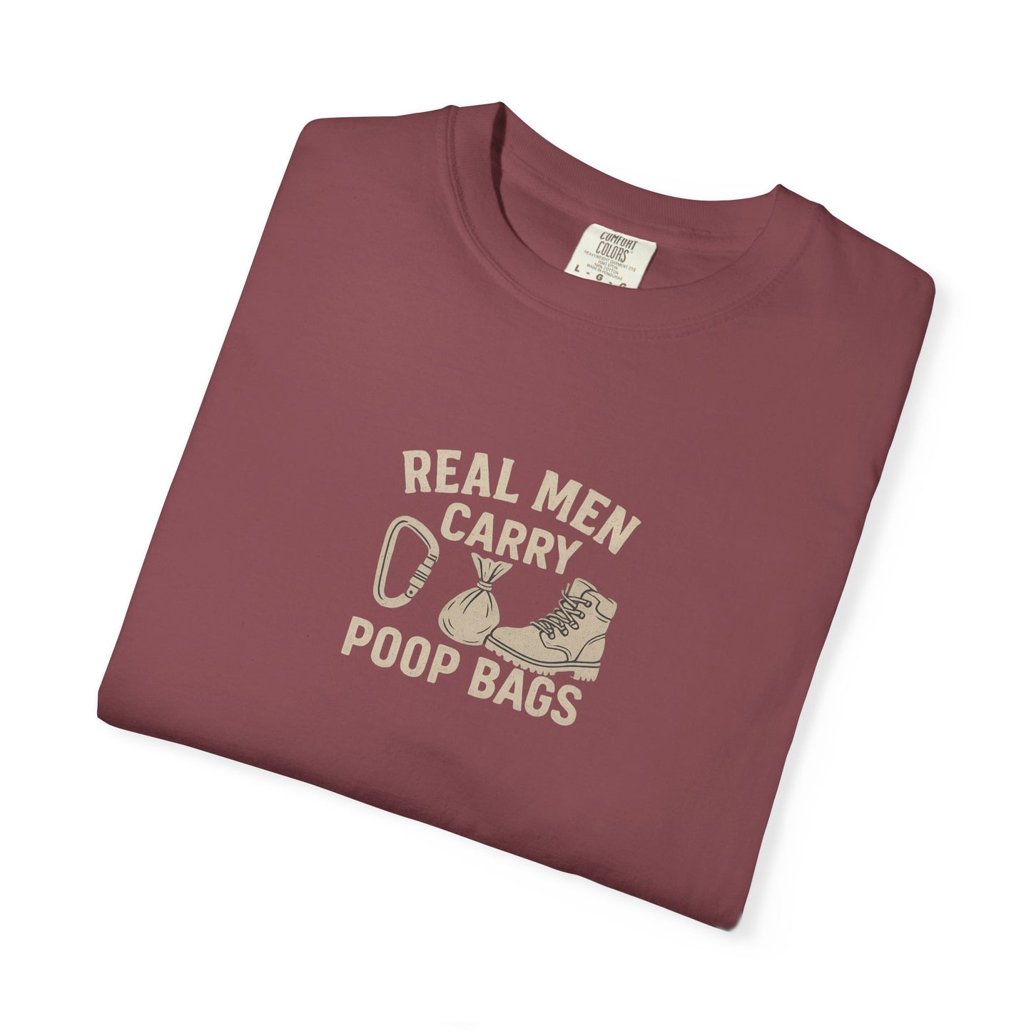 Real Men Carry Poop Bags Dog Dad T-Shirt