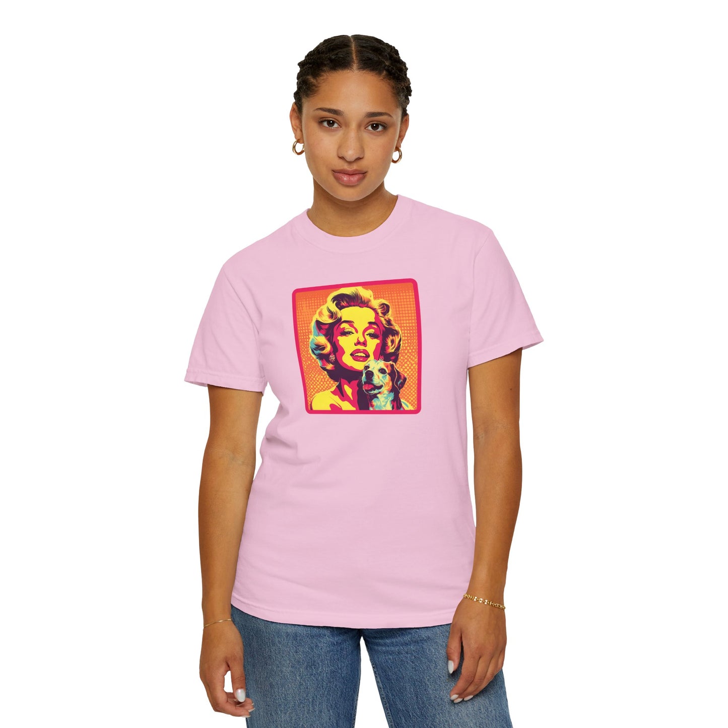 Vintage Dog Mom T-shirt - Unisex Garment-Dyed Tee for Dog Lovers