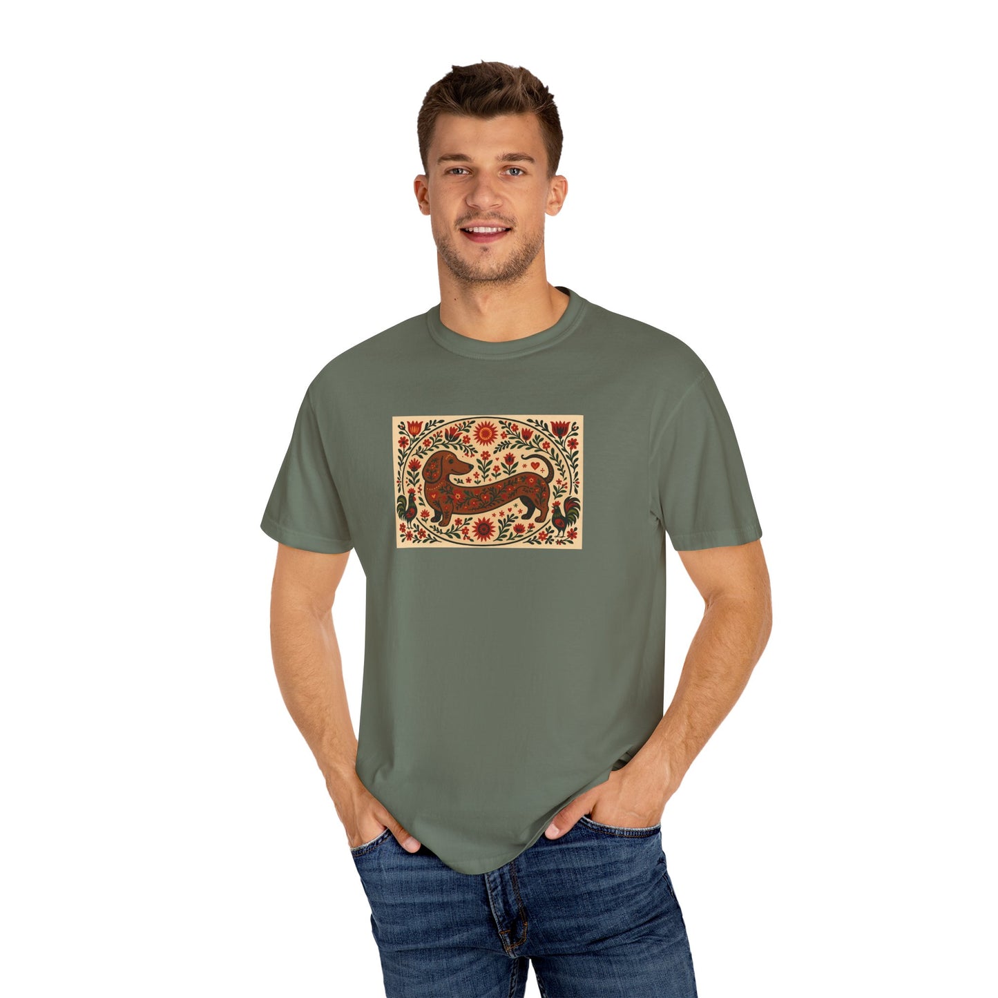 Dachshund Folk Art T-Shirt