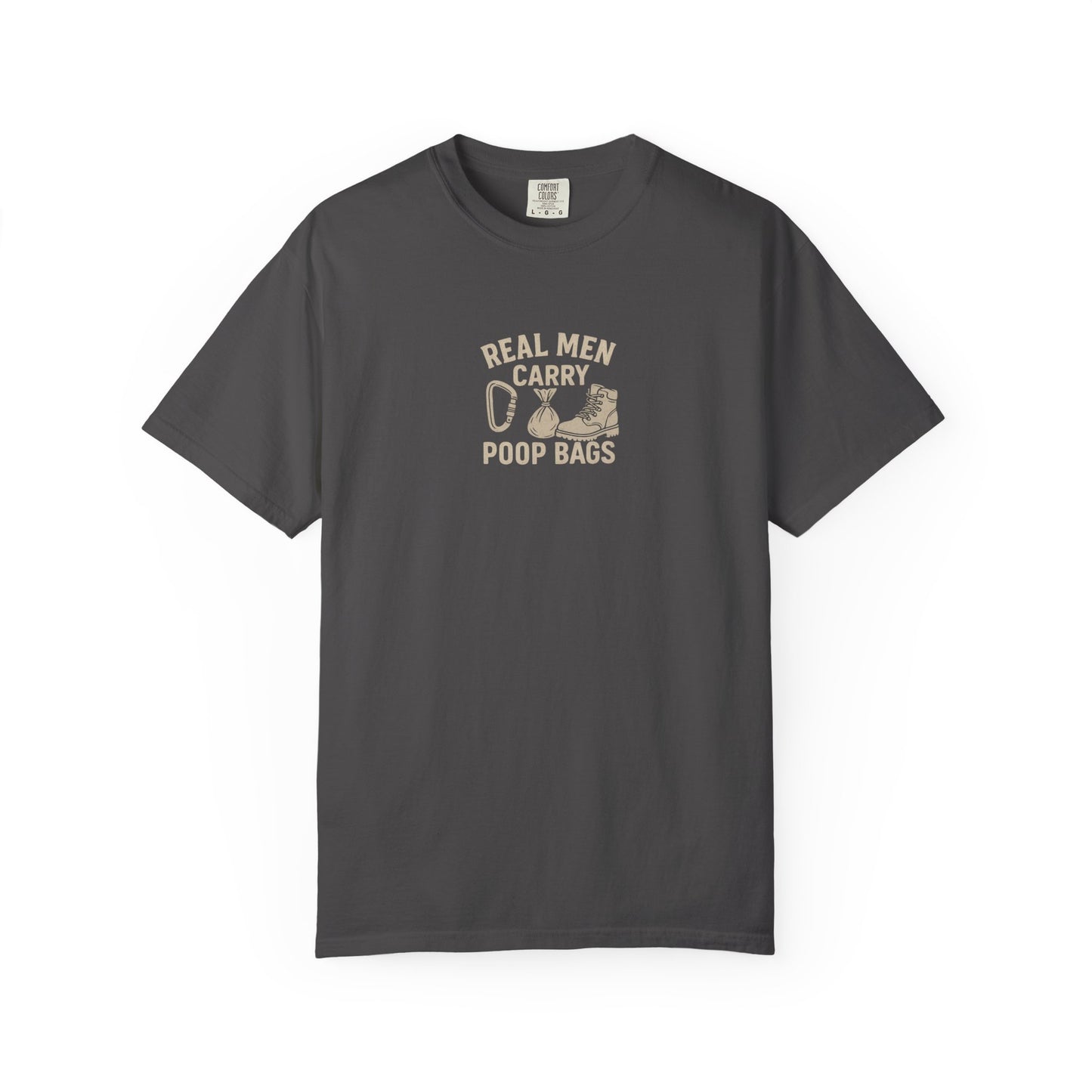 Real Men Carry Poop Bags Dog Dad T-Shirt