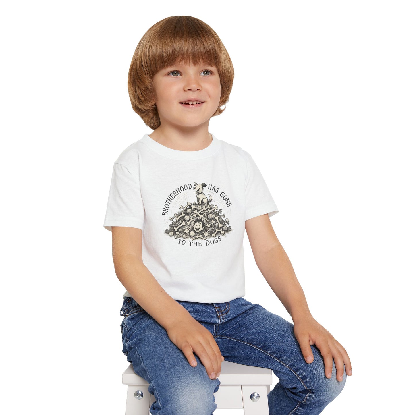 Dog Lovers Toddler T-shirt, Cute Animal Tee, Gifts for Kids, Funny Pet Shirt, Playful Birthday Present, Toddler Apparel